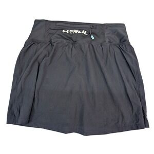 Under Armour Running Skort Women's Size S/M Black Fitted Speed Pocket Pickleball